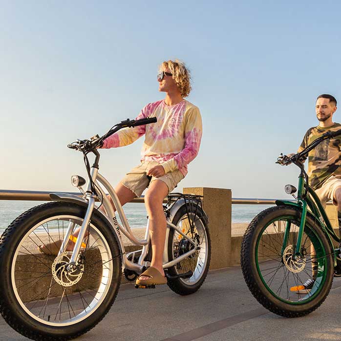 Cyclists in the Landes