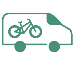 bicycle delivery icon